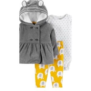 New born jacket and pant set